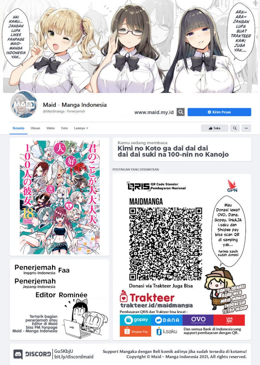 Kimi no Koto ga Dai Dai Dai Dai Daisuki na 100-ri no Kanojo Chapter 137 Gambar 2